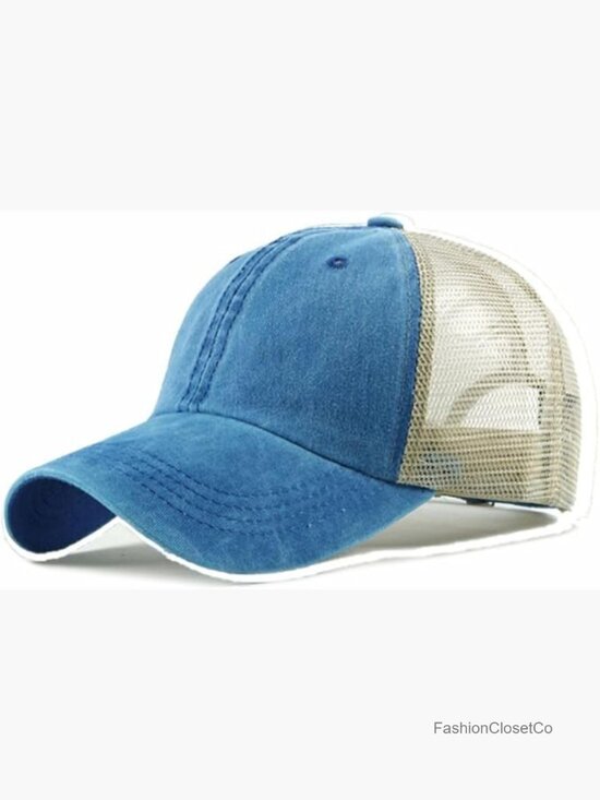Vintage Washed Trucker Hat Distressed Adjustable Mesh Baseball Cap for Outdoor